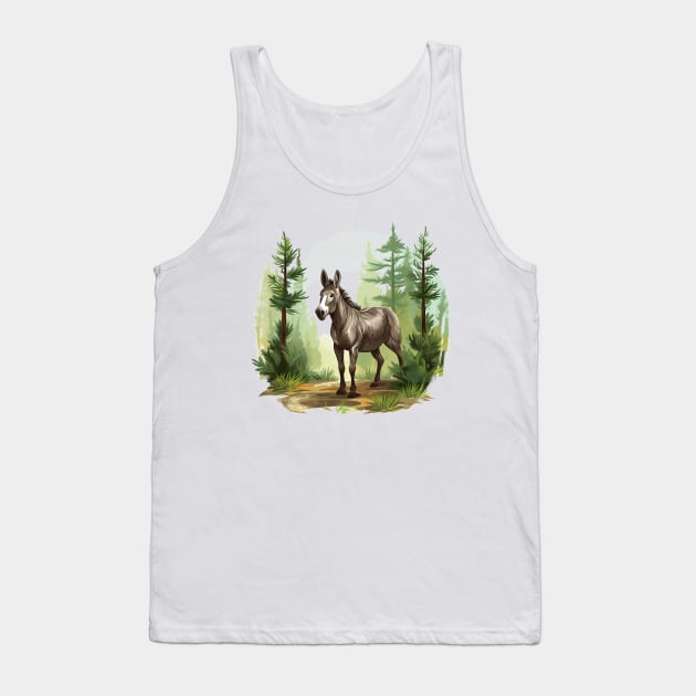 Little Donkey Tank Top by zooleisurelife